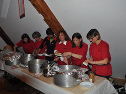 Premier repas népalais Février 2012