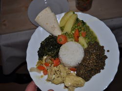 Premier repas népalais Février 2012